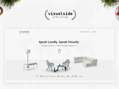 The Visual Side By Oliver L. brand branding branding design design graphic design ui ui ux design ux web web design web design website design