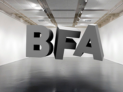 BFA Exhibition Artwork bfa c4d cd4 din exhibition typography uta