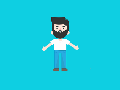 Character flat illustration