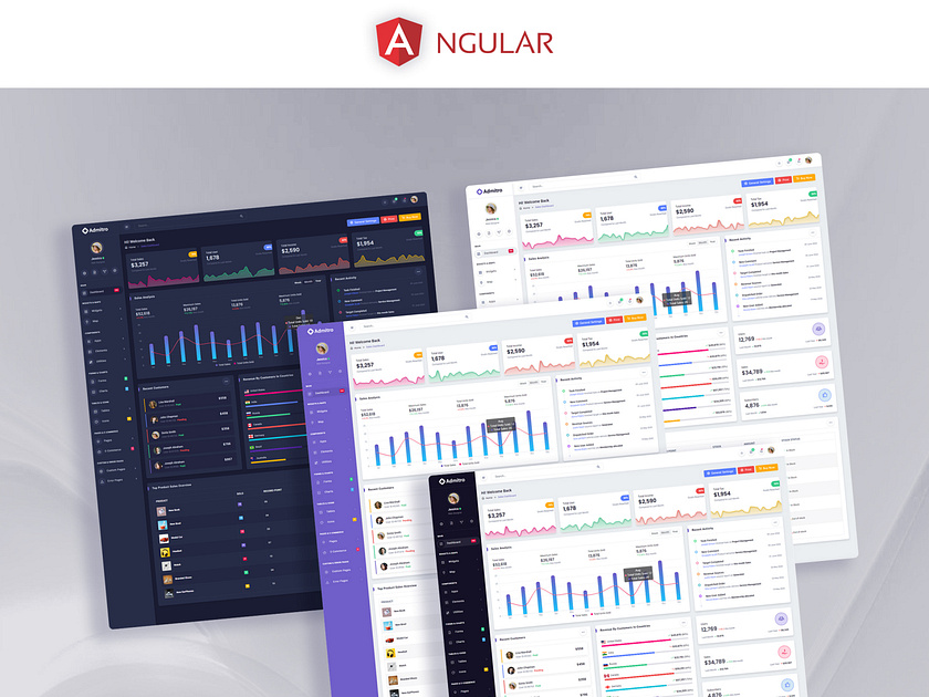 Angular Dashboard Framework designs, themes, templates and downloadable