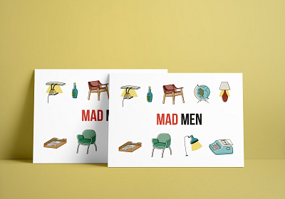 Mad men poster design diseño furniture graphic design icon illustration illustrator madmen netflix poster seriesposter tvseries tvshow tvshows vector