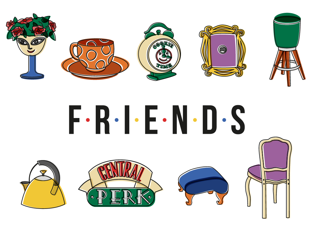 Friends designed by Ali Rivas. 