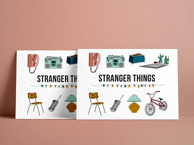 Stranger things poster design diseño furniture graphic design icon illustration illustrator netflix poster strangerthings tvseries tvshows vector