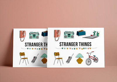 Stranger things poster design diseño furniture graphic design icon illustration illustrator netflix poster strangerthings tvseries tvshows vector