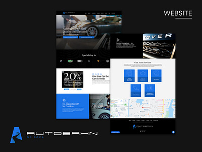 Autobahn Web Design automotive branding brandmark logo styleguide website design