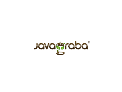 Javagraba 1 brown coffee cup java leaves natural