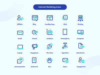 Internet Marketing Preview app design flat icon iconography ui ux web