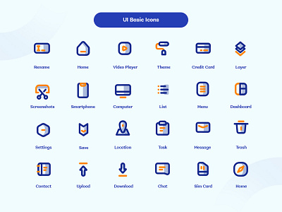 Shade Duotone UI Basic Icons app design flat icon iconography ui ux web website