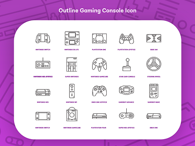 Outline Gaming Console Icon