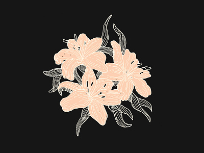Picked Off The Side Of The Road art dark design digital flat flower flower illustration illustration illustrator illustrator art sketch spooky vector