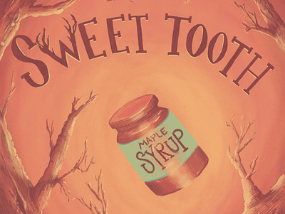 Sweet Tooth Title Illustration design digital flat illustration procreate sweettooth