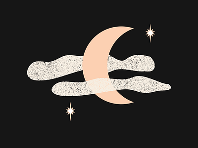 Moon design flat icon illustration vector web