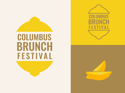 Columbus Brunch Festival branding brunch design digital event event branding illustration lemon logo typography vector