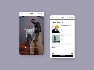 Fashion store - App Design clothes design fashion photography shopping shopping cart typography ui ux