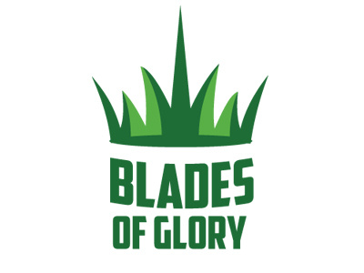 Blades of Glory Logo artificial crown grass logo turf