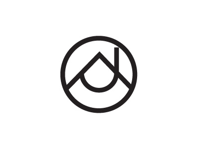 A and J Monogram logo a agency branding chimney house j logo monogram mountain range real estate
