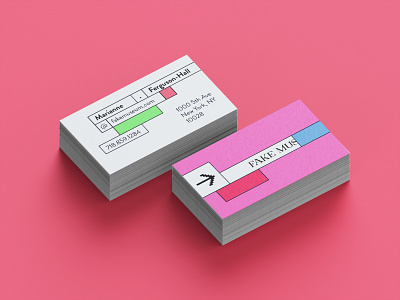 Fake Museum business cards