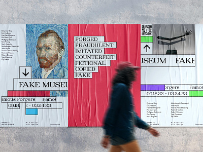 Fake Museum Posters branding design graphic design logo visual identity