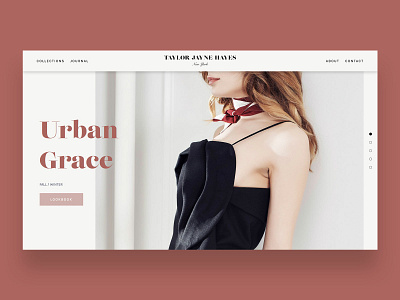 Taylor Jayne Hayes branding design fashion home page design logo design portfolio ui web design website