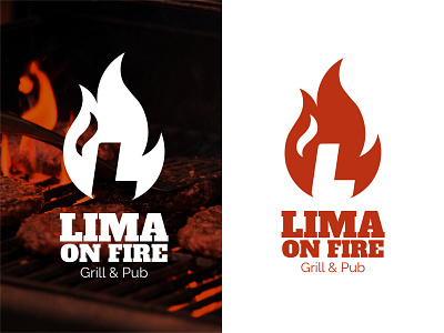 Logo Design For "Lima On Fire" awesome design black branding design illustration logo logo design ui ux vector