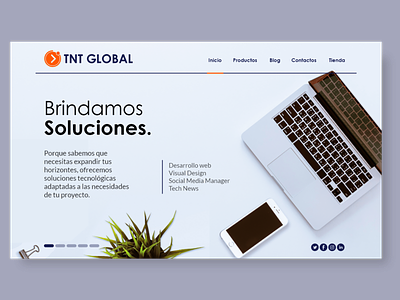 Header TNT GLOBAL SITE adobexd awesome design iuxu design web design