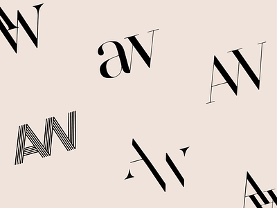 AW Logo branding design logo