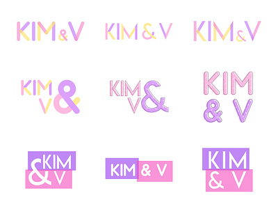 Kim and V Logo