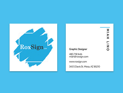RoxSign Business Card business card design