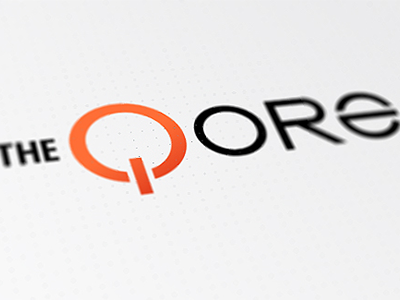 Qore branding core geek grid lifestyle logo nerd news power qore tech technology