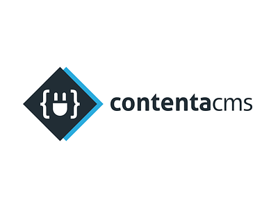 Contenta CMS Logo Design brand branding distribution drupal graphic design logo
