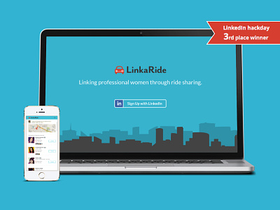 LinkaRide app design hack linkedin mobile mobile app ride share ui visual