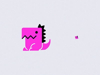 My tiny dinosaur ♥ dinosaur favicon icon illustration pink small tiny vector web