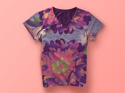 Shirt botanical clothes flower illustration pattern shirt vector