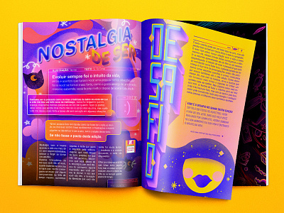NOSENSE Magazine #001 color design digital illustration lettering magazine nostalgic print type vector