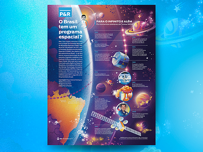 Revista Mundo Estranho brazil earth editorial galaxy illustration magazine planet science space universe