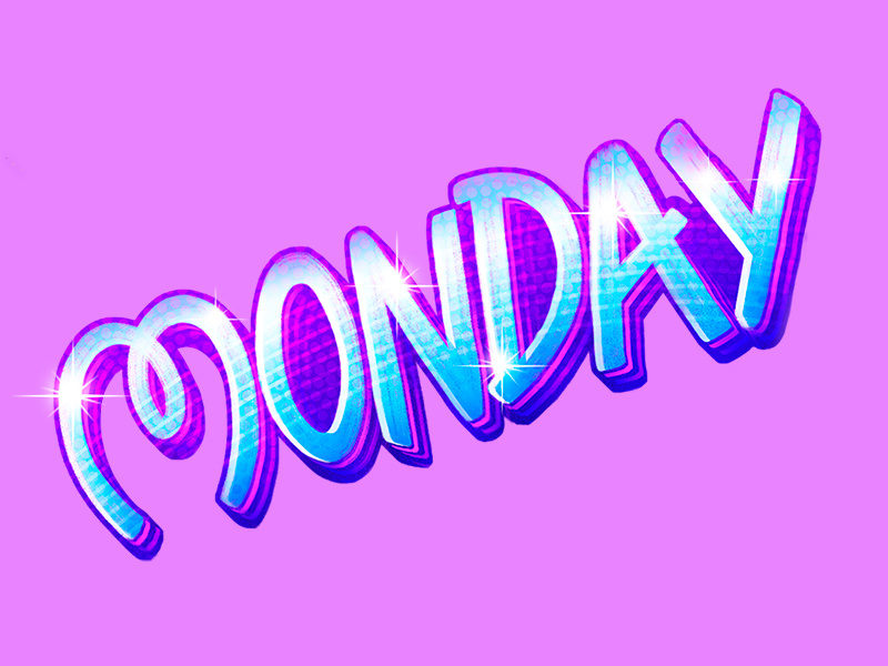 Snapchat Geofilters . Days of the week sticker geofilter retro app mobile week typography type lettering monday snapchat