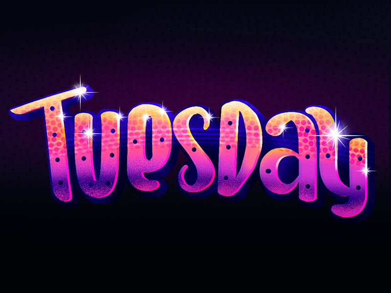 Snapchat Geofilters . Days of the week sticker typography letter 80s retro week tuesday day snapchat lettering type