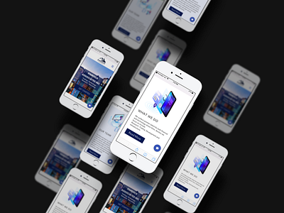 Rimrock Associates Mobile Displays branding design illustration ux web