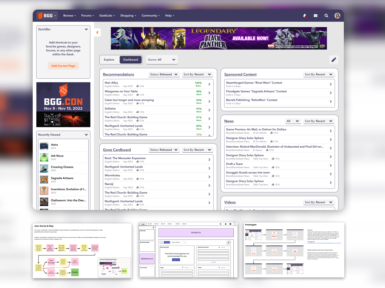 Board Game site UX Project by Phen Pedron on Dribbble
