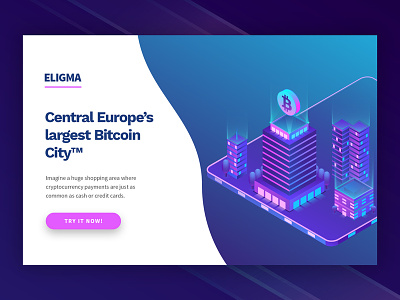Eligma 3d branding crypto crypto currency crypto exchange crypto trading crypto wallet design illustration isometric landing page shopping ui ux web