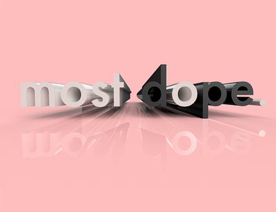 Most Dope. digital design graphic design typography ui