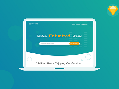 Music Landing Page Design