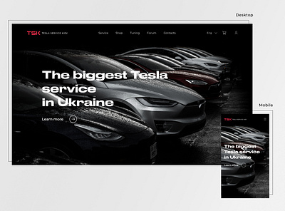 Tesla car service - TSK branding car service cars design electric cars minimal tesla tesla cars typography ux ui design web web design website