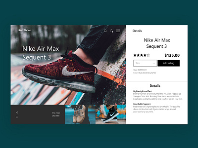 Nike Air Max branding ui ux ux ui design web web design website