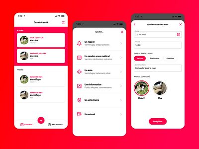 Mobile application health book for animals application design health healthcare interface mobile mobile app mobile app design mobile design pets sketch ui uidesign ux ux ui