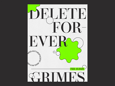 Delete Forever album delete forever grimes illustrator poster
