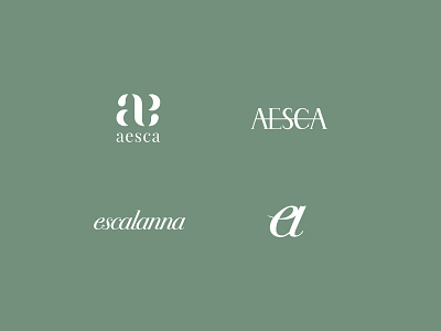 Aesca Logo Concepts 2d adobe illustrator branding daily design fashion filipino font icon identity local logo minimal