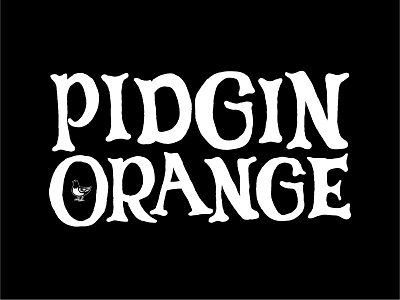 Pidgin Orange branding typography