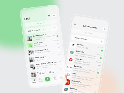 WeChat Redesign 2d app application chat concept dashboad design icons mobile payments redesign social ui ux wechat