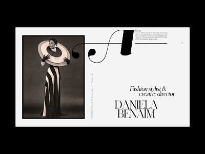 Concept Daniela Benaim concept design editorial editorial design editorial layout fashion grid photography typography ui website